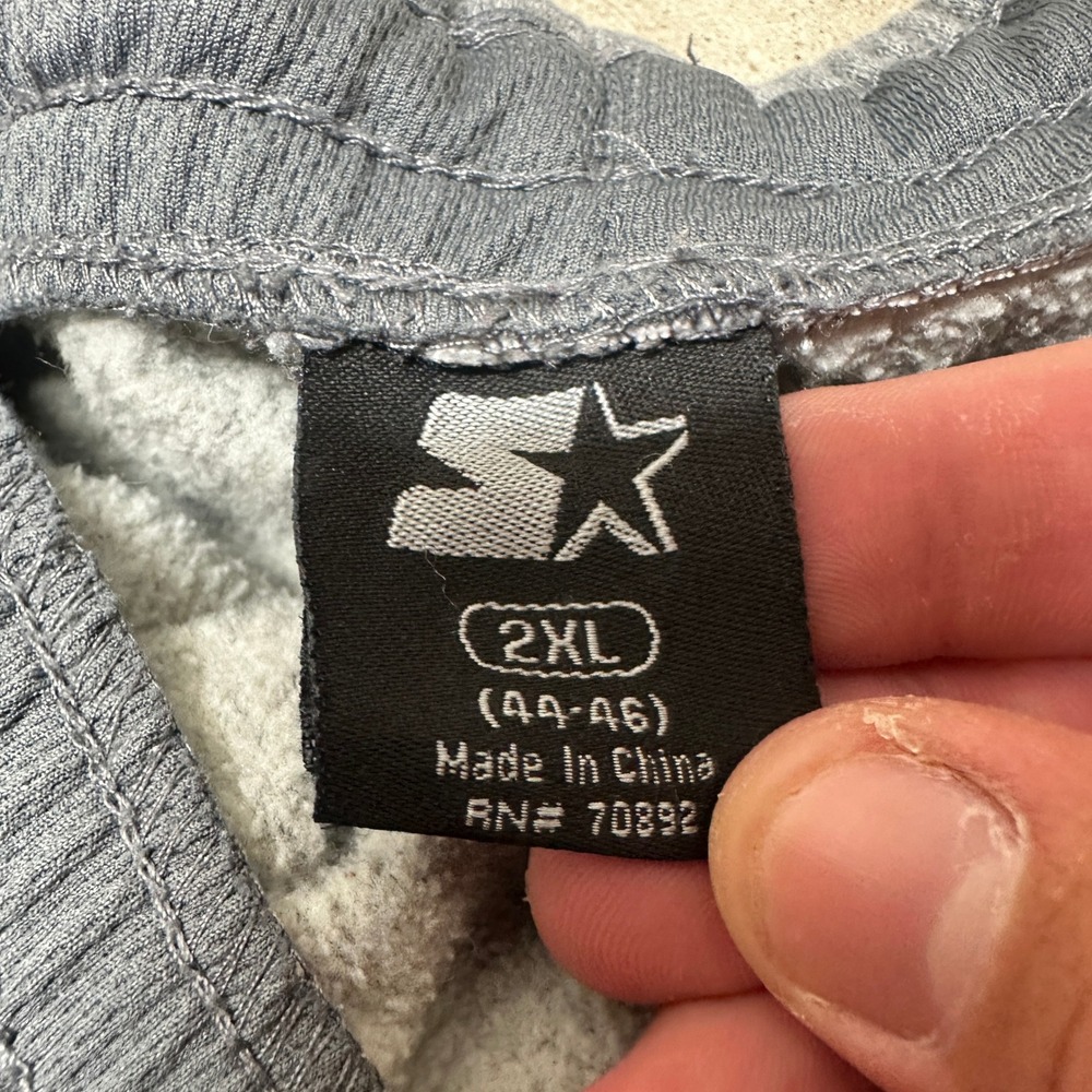 Starter‎ 2XL Mens Gray Sweatpants Lounge Pants Activewear Casual Logo 44-46 - Picture 7 of 11